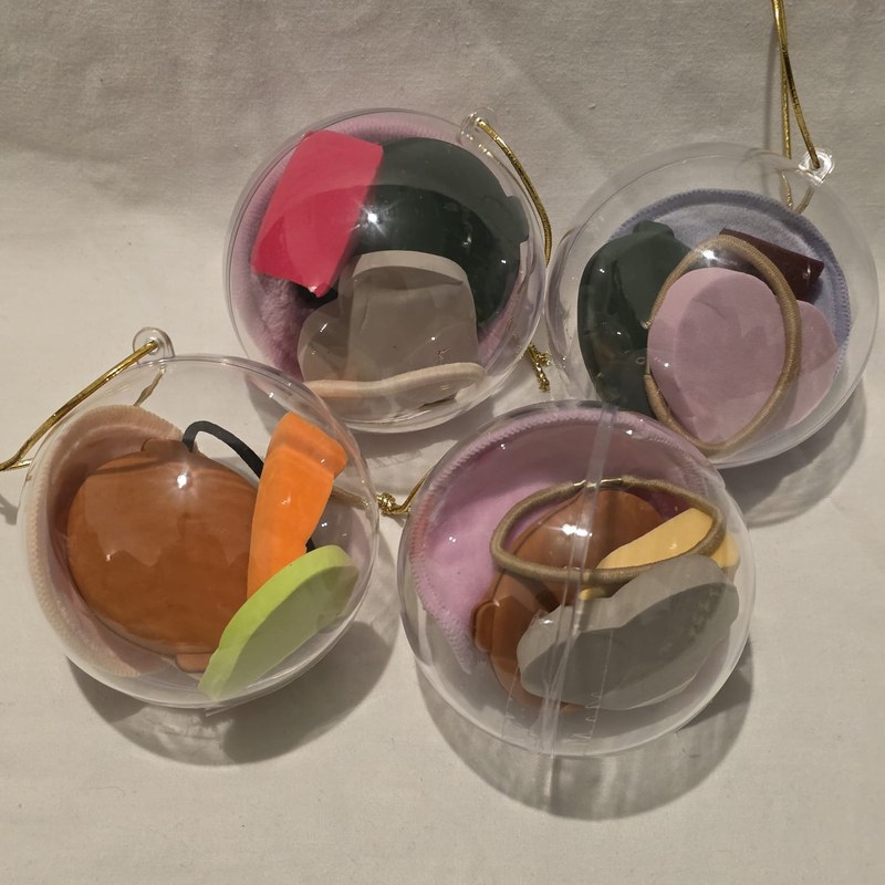 Christmas bauble scrunchie gifts
