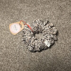 Beige Speckled Scrunchie