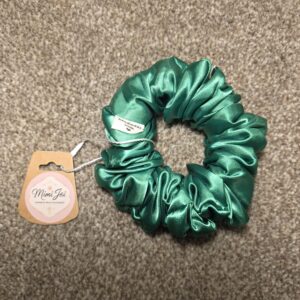 Luxury Satin Scrunchie (Meduim, Green)