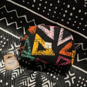 Rainbow Geometric Makeup Bag