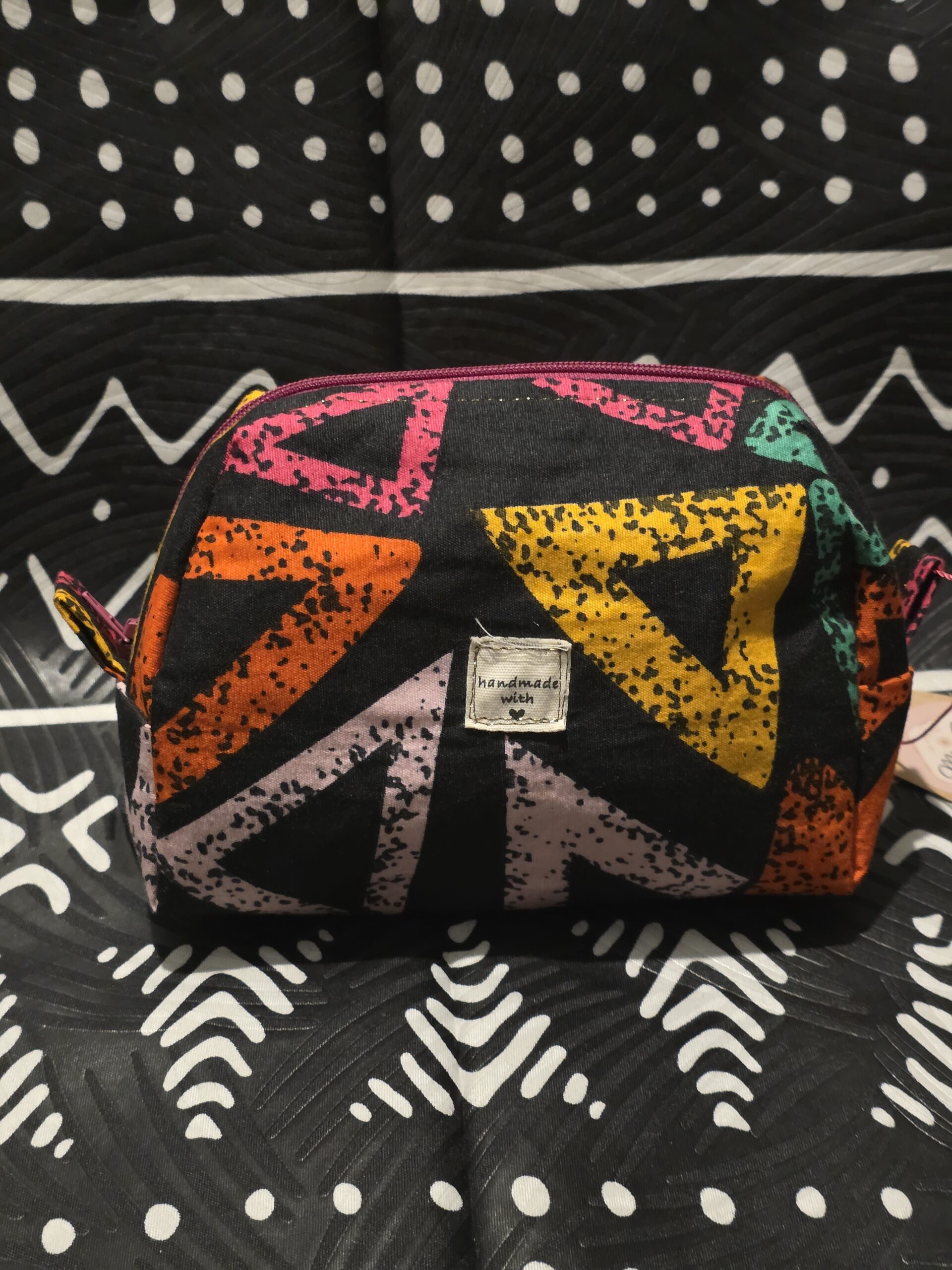 Rainbow Geometric Makeup Bag - Image 5