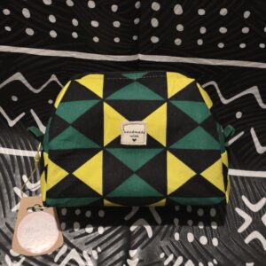 Jamaican Print Makeup Bag