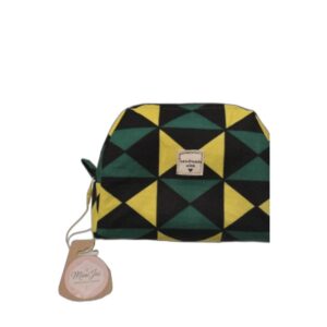 Jamaican Print Makeup Bag